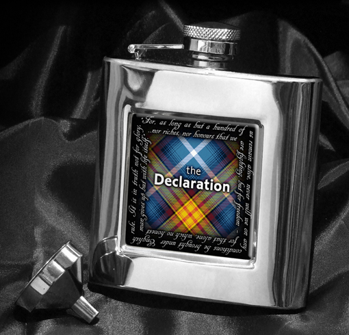 Declaration Tartan Square Hip Flask