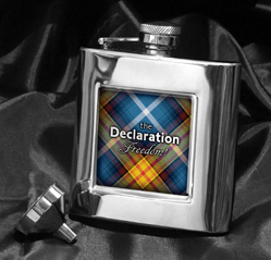 Declaration Tartan Square Hip Flask